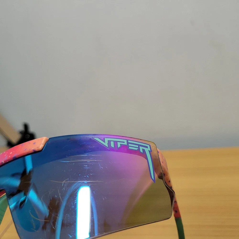 Pit Viper Sunglasses Pink Green Blue Mirrored Lenses